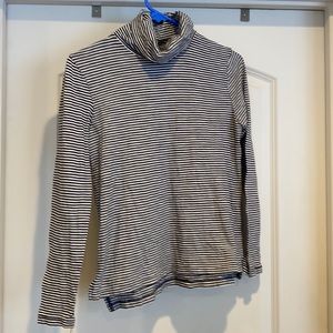 Striped turtleneck